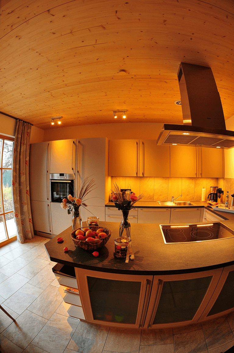 Küche im Ferienhaus Holzchalet